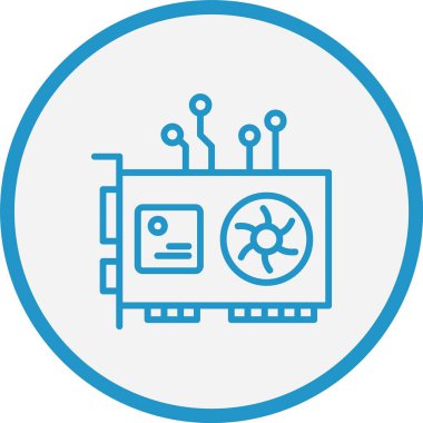 Gpu Çizgisi Mavi Çember