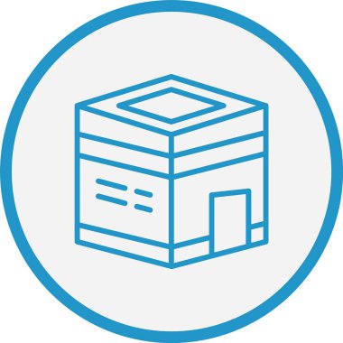 Kabe Çizgisi Mavi Çember