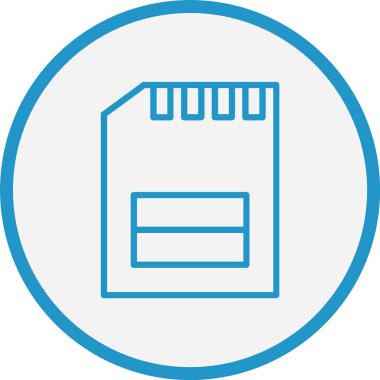 Hafıza Kartı Satırı Mavi Çember