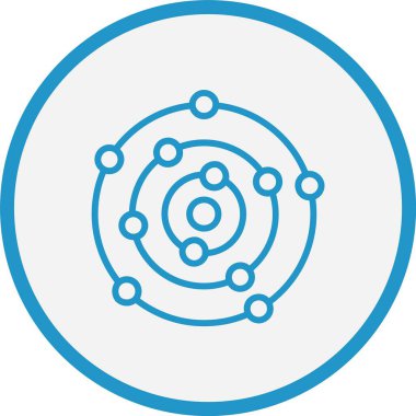 Güneş Sistemi Mavi Çember Çizgisi