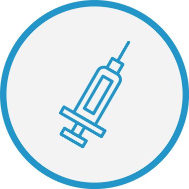 Şırınga Çizgisi Mavi Çember