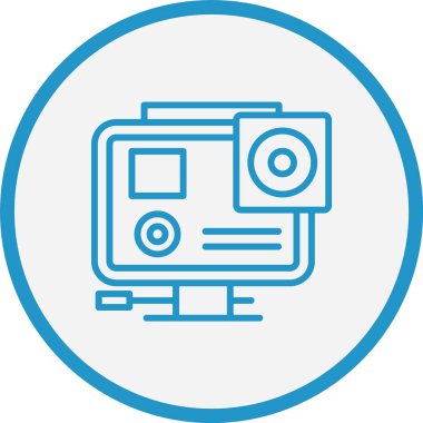 Eylem Kamerası Hat Mavi Çember