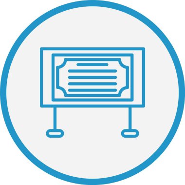 İlan tahtası Mavi Çember