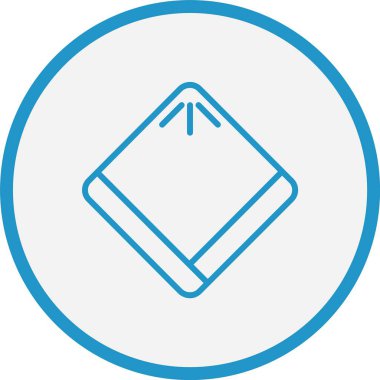 Mendil Çizgisi Mavi Çember