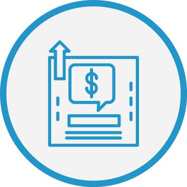 Gelir Çizgisi Mavi Çember