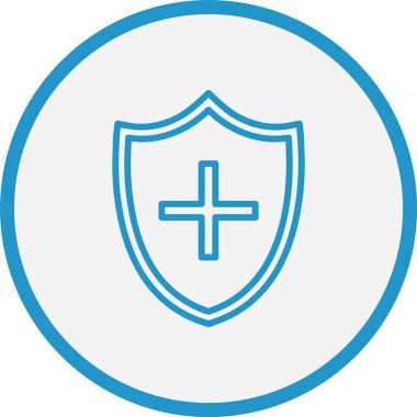 Tıbbi Koruma Kalkanı Mavi Çember