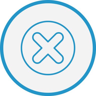 Çarpma Çizgisi Mavi Çember