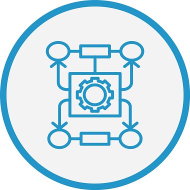 Algoritma Çizgisi Mavi Çember