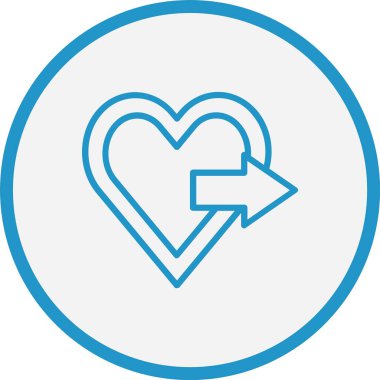 Kalp Çizgisi 'ne Mavi Çember Ver