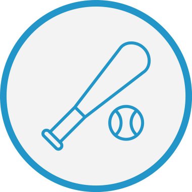 Beyzbol Çizgisi Mavi Çember