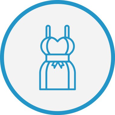 Gelinlik Çizgisi Mavi Çember