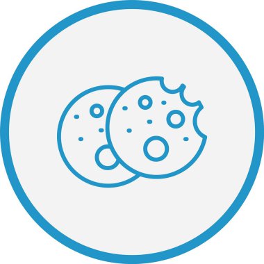 Kurabiye Çizgisi Mavi Çember