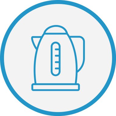 Çaydanlık Çizgisi Mavi Çember