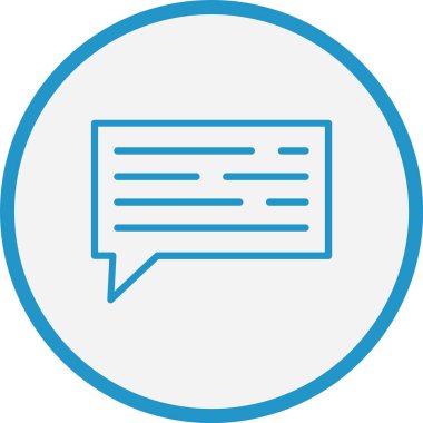 İleti Çizgisi Mavi Çember