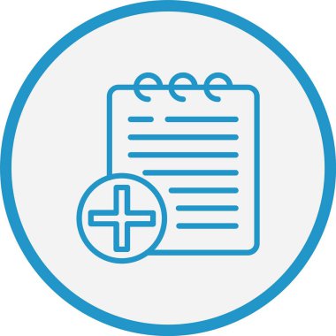 Not Çizgisi Mavi Çember