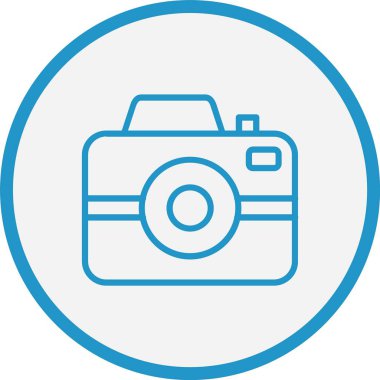 Fotoğraf Makinesi Mavi Çember