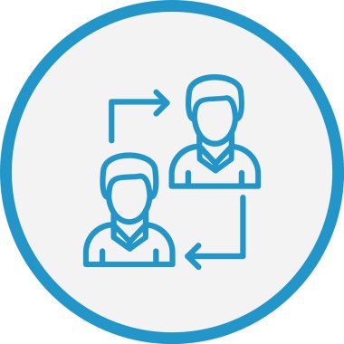 İlişki Çizgisi Mavi Çember