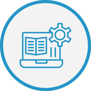 Ders Çizgisi Mavi Çember