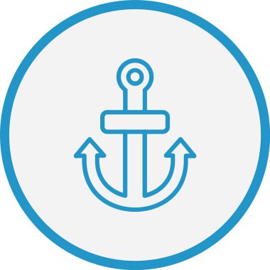 Çapa Çizgisi Mavi Çember