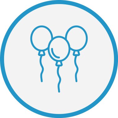 Balonlar Mavi Çember