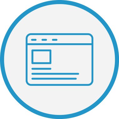 Tarayıcı Çizgisi Mavi Çember