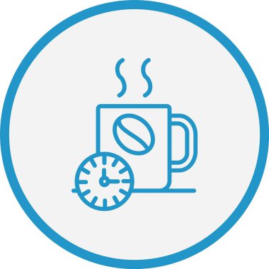 Kahve Zamanı Mavi Çember