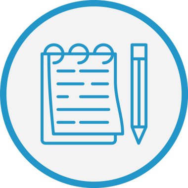 Evrak Çizgisi Mavi Çember