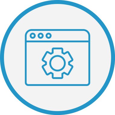 Web Tarayıcı Satırı Mavi Çember