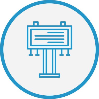 Billboard Çizgisi Mavi Çember