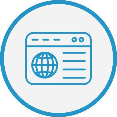 Tarama Çizgisi Mavi Çember