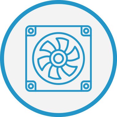 Fan Çizgisi Mavi Çember