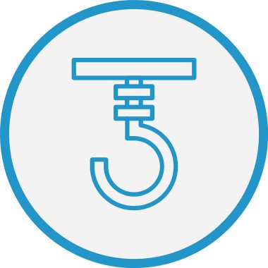 Kanca Çizgisi Mavi Çember