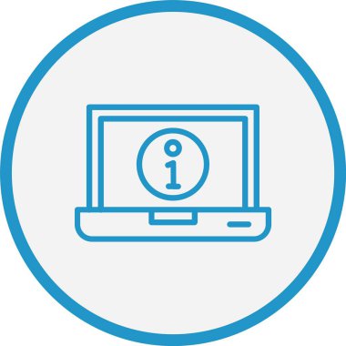 Bilgi Satırı Mavi Çember