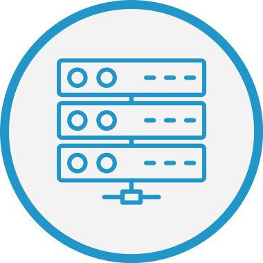 Sunucu Satırı Mavi Çember