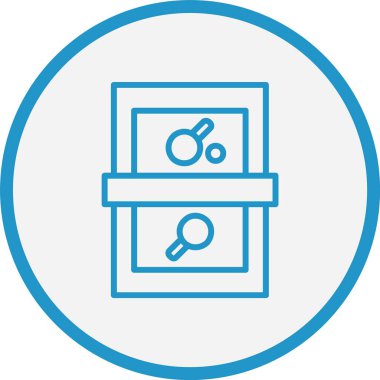 Masa Tenisi Çizgisi Mavi Çember