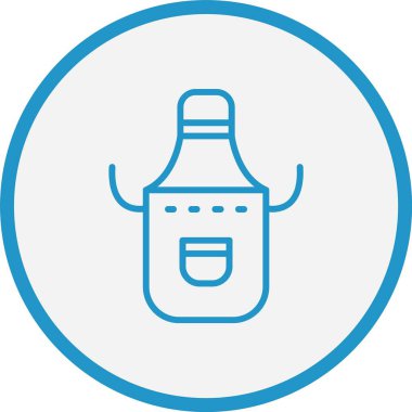 Önlük Çizgisi Mavi Çember