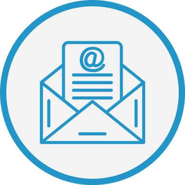 E- posta Satırı Mavi Çember