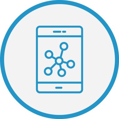 Ağ Çizgisi Mavi Çember