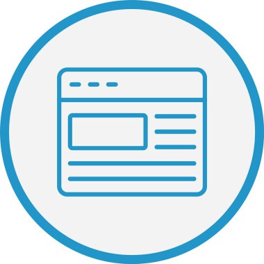 Tarayıcı Çizgisi Mavi Çember