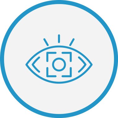 Odaklanma Çizgisi Mavi Çember