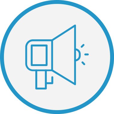 Megafon Hat Mavi Çember