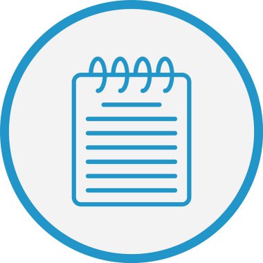 Not Çizgisi Mavi Çember