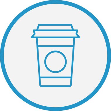 Plastik Kupa Çizgisi Mavi Çember