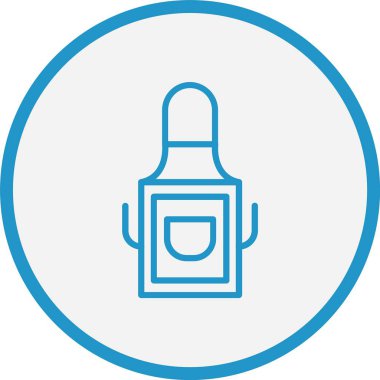 Önlük Çizgisi Mavi Çember