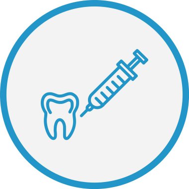 Anestezi Çizgisi Mavi Çember