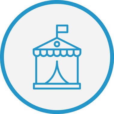 Sirk Çadırı Mavi Çember