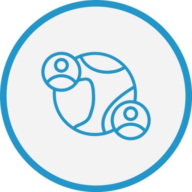 Ağ Çizgisi Mavi Çember