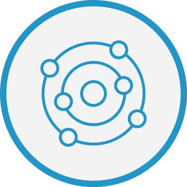 Yörünge Çizgisi Mavi Çember