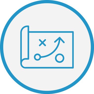 Strateji Çizgisi Mavi Çember