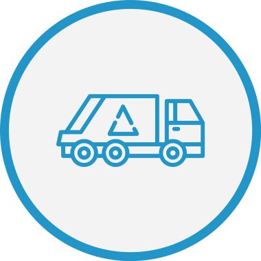 Çöp Kamyonu Hattı Mavi Çember